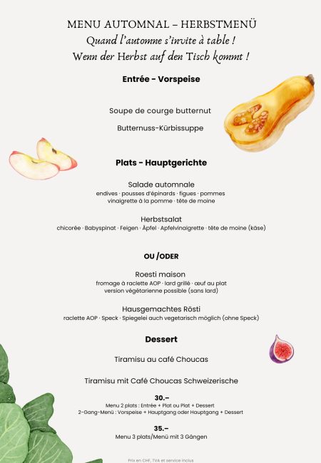 Menu automnal